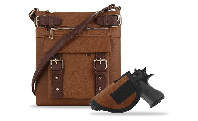 Jessie & James 2 Toned Belt Concealed Carry Crossbody Bag